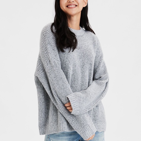 American Eagle Outfitters Sweaters - AE Oversized Grey Sweater NWT